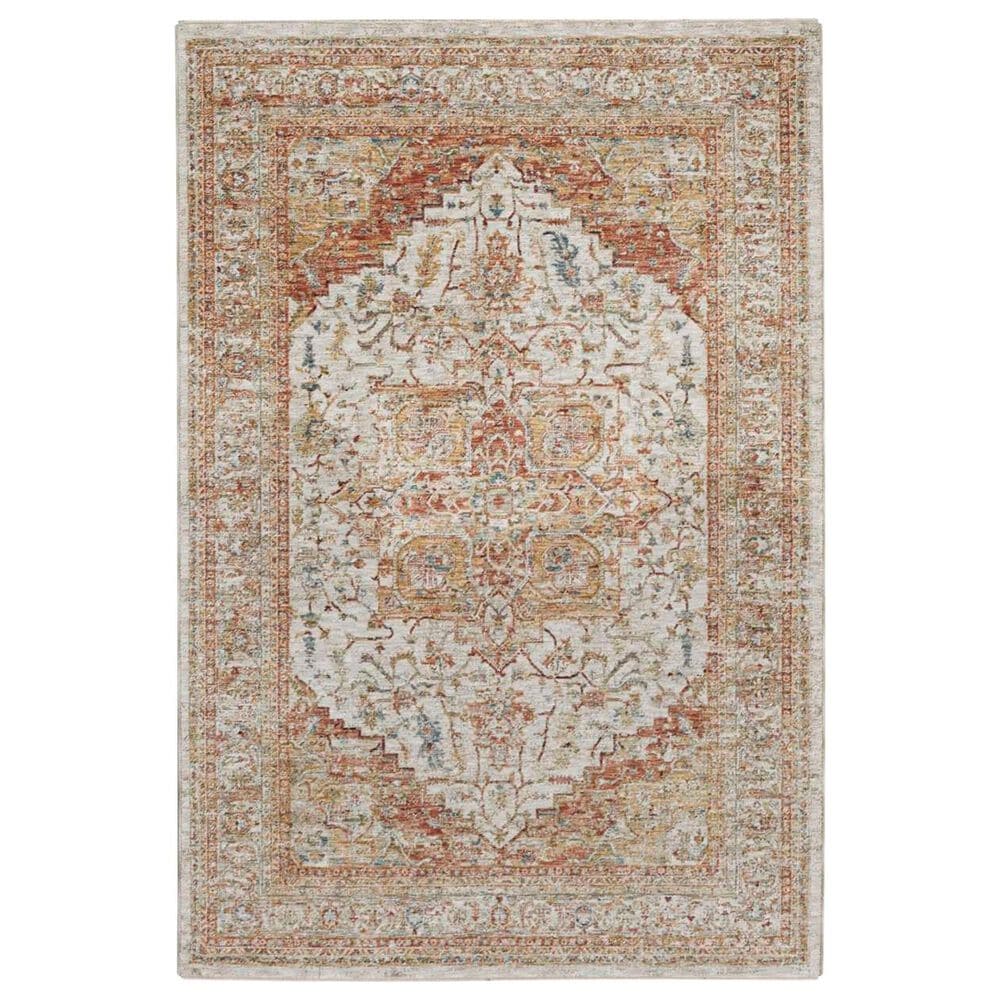 Nourison Sahar 3"11" x 5"11" Ivory and Rust Area Rug, , large