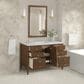 James Martin Vanities Myrrin 48" Vanity in Mid-Century Walnut with 3 cm Arctic Fall Solid Surface Top, , large