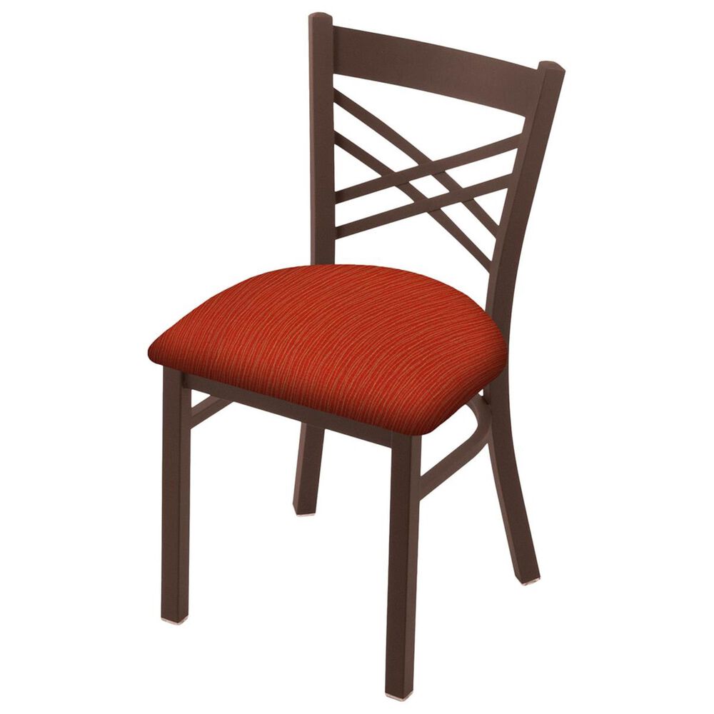 Holland Bar Stool 620 Catalina 18" Chair with Bronze and Graph Poppy Seat, , large