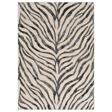 Surya City 3"11" x 5"7" Charcoal, Light Slate, Light Beige, Taupe and Black Area Rug, , large