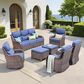 Sunwell Garden 7-Piece Conversation Set in Navy, , large