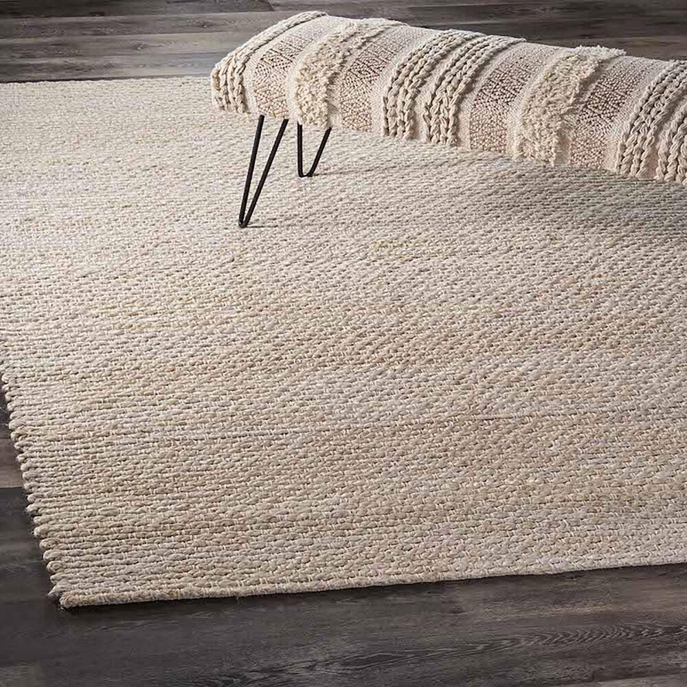 L&amp;R Resources Bleached Naturals 5&#39; x 7&#39;9&quot; Bleach and Ivory Area Rug, , large