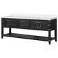 Lexora Home Norwalk 84" Double Bathroom Vanity in Black Oak with White Quartz Top and Rectangular Sinks, , large
