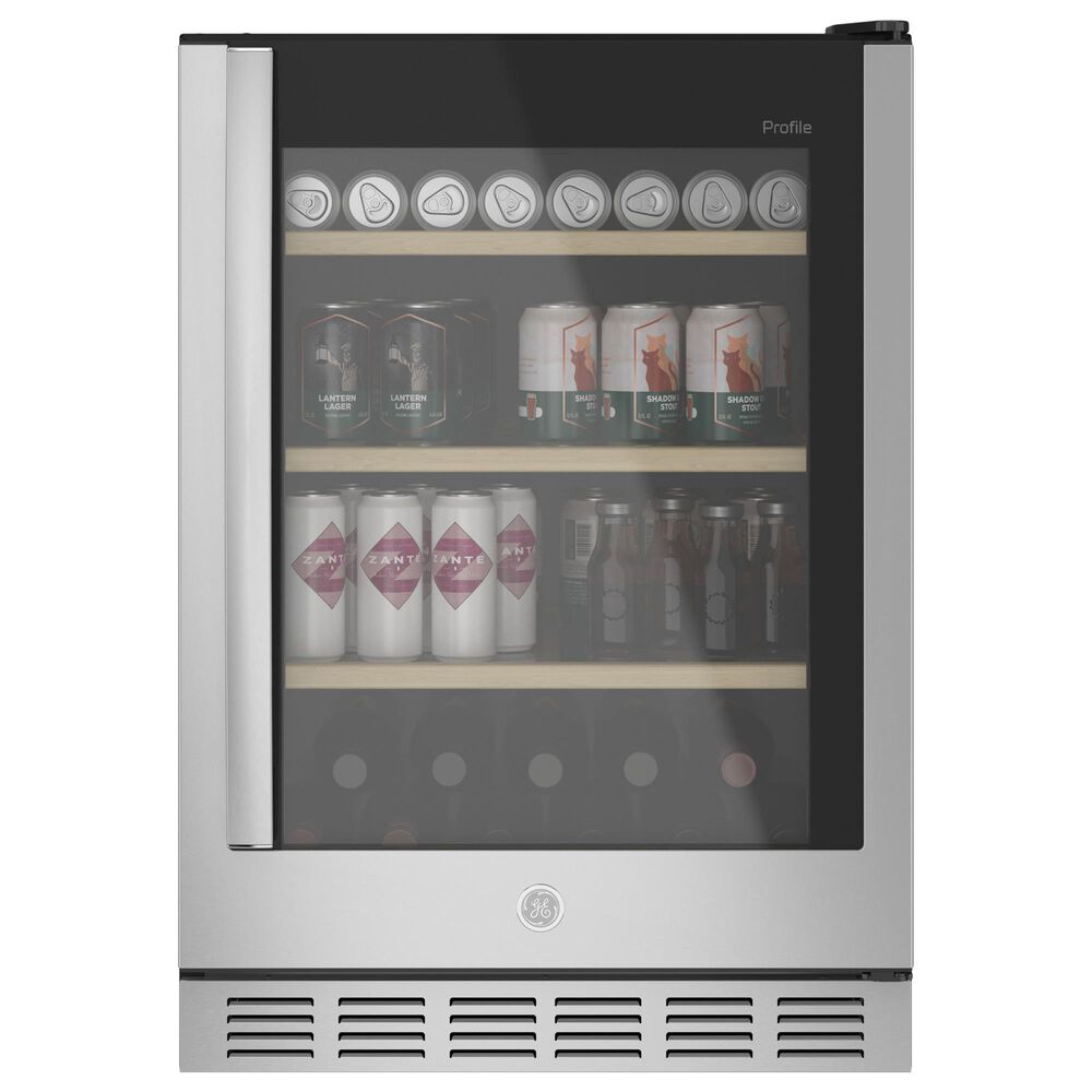 GE Profile 5.1 Cu. Ft. Beverage Center Cooler in Stainless Steel, , large