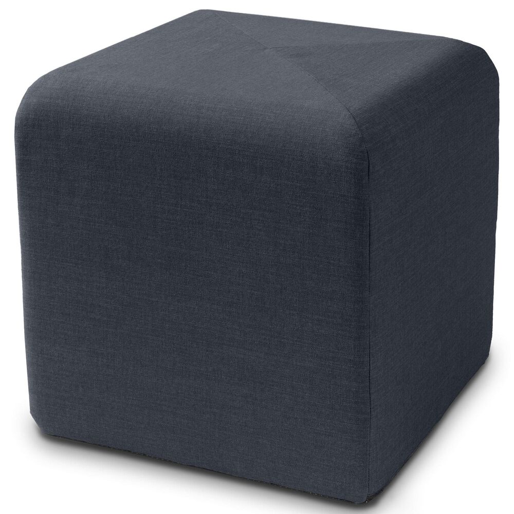 Jaxx Monroe Small Ottoman in Denim, , large