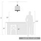 Golden Lighting Nassau 3-Light Pendant in Matte Black, , large