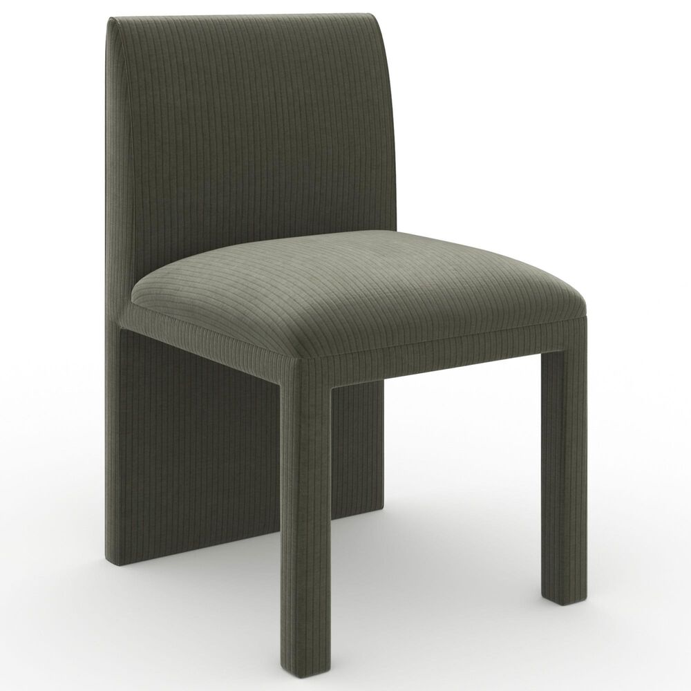 Caracole Classic Precipice Side Chair in Velvet Eucalyptus, , large