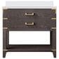Lexora Home Norwalk 36" Single Bathroom Vanity in Brown Oak with White Quartz Top and Rectangular Sink, , large