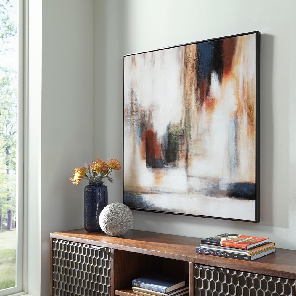 Ashley Pigeonford 39.38&quot; x 39.38&quot; Wall Art in Black, , large