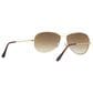 Rayban Glasses Cockpit Sunglasses with Light Brown Gradient Lenses in Polished Arista Gold, , large