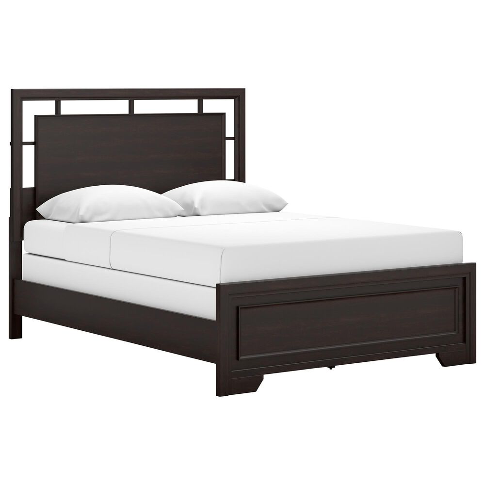 Ashley Covetown 4-Piece Queen Bedroom Set in Dark Brown, , large