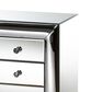 Baxton Studio Pauline 3 Drawer Nightstand in Mirrored, , large