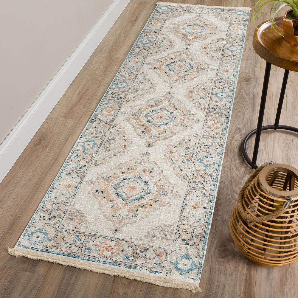 Dalyn Rug Company Marbella 2&#39;3&quot; x 7&#39;6&quot; Ivory Runner, , large