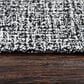 RIZZY Brindleton 9" x 12" Black and White Area Rug, , large