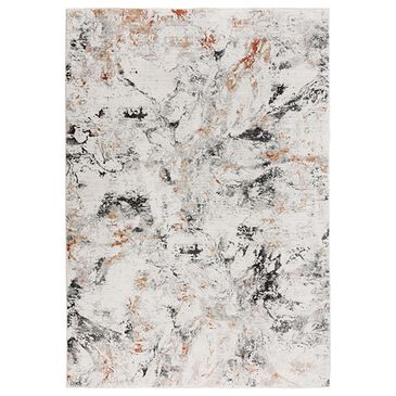 RIZZY Stratford 7"10" x 9"10" Neutral, Gray and Red Area Rug, , large