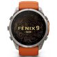 Garmin fenix 9 Pro Smartwatch 51mm Titanium with Autumn Orange and Spark Orange Silicone Band, , large