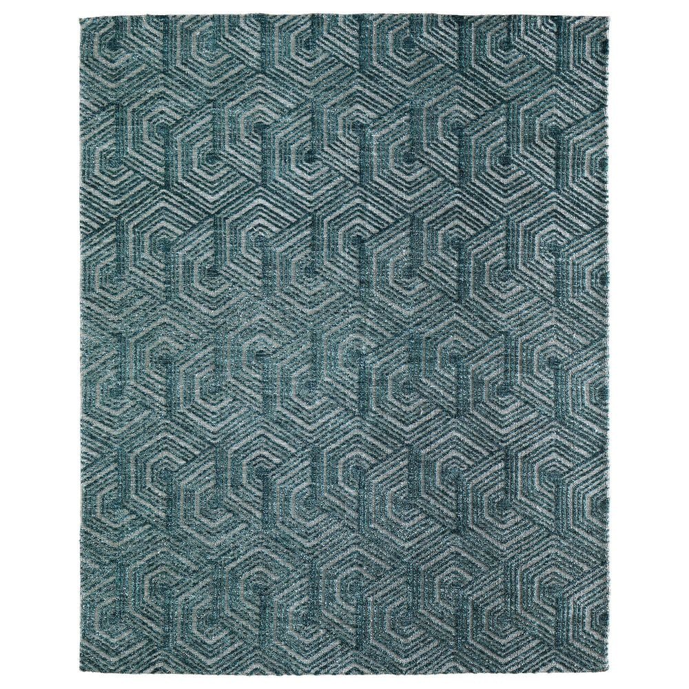 Feizy Colton Aqua 5" x 8" Area Rug, , large