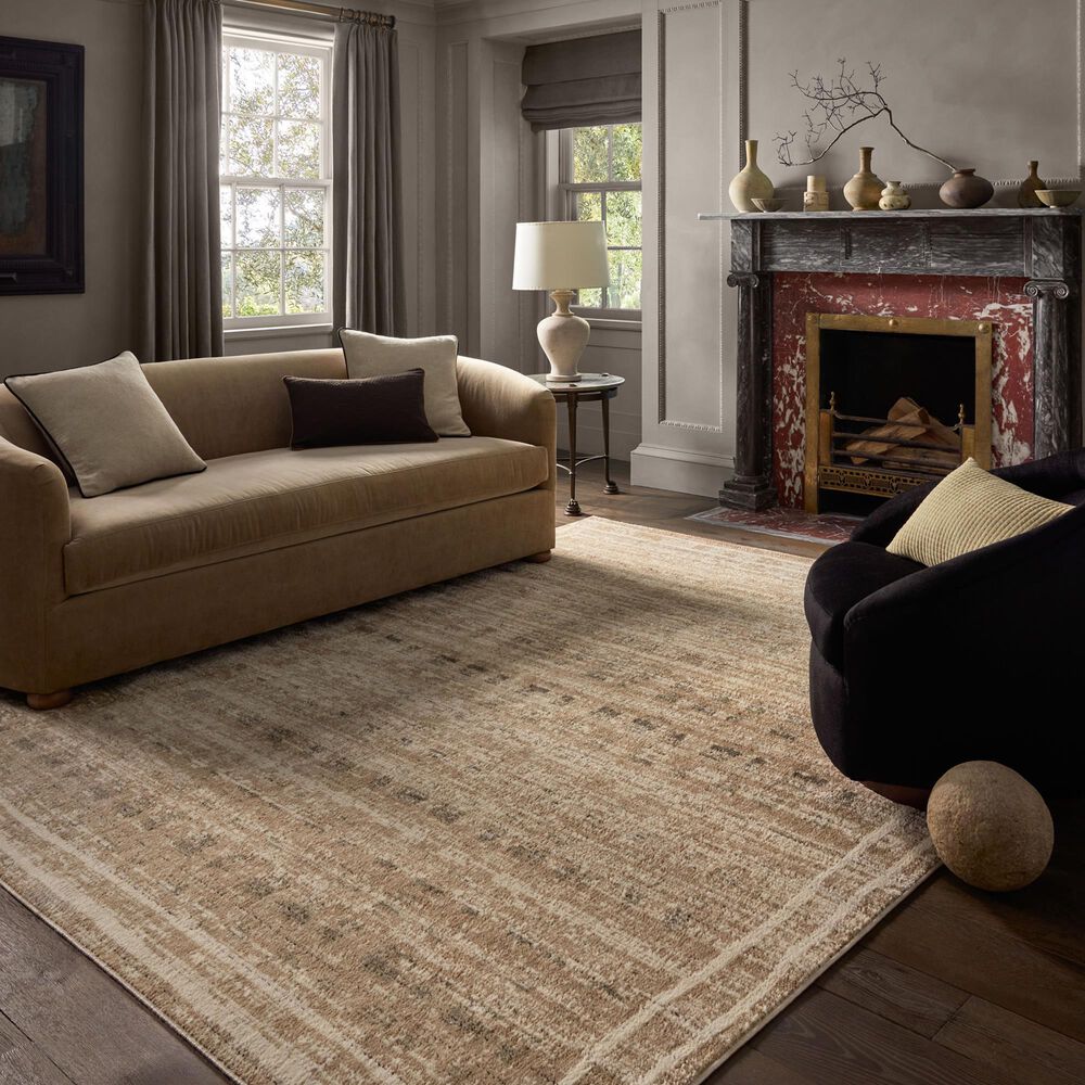 Loloi Bleecker Khaki and Natural 4&#39; x 6&#39; Area Rug, , large