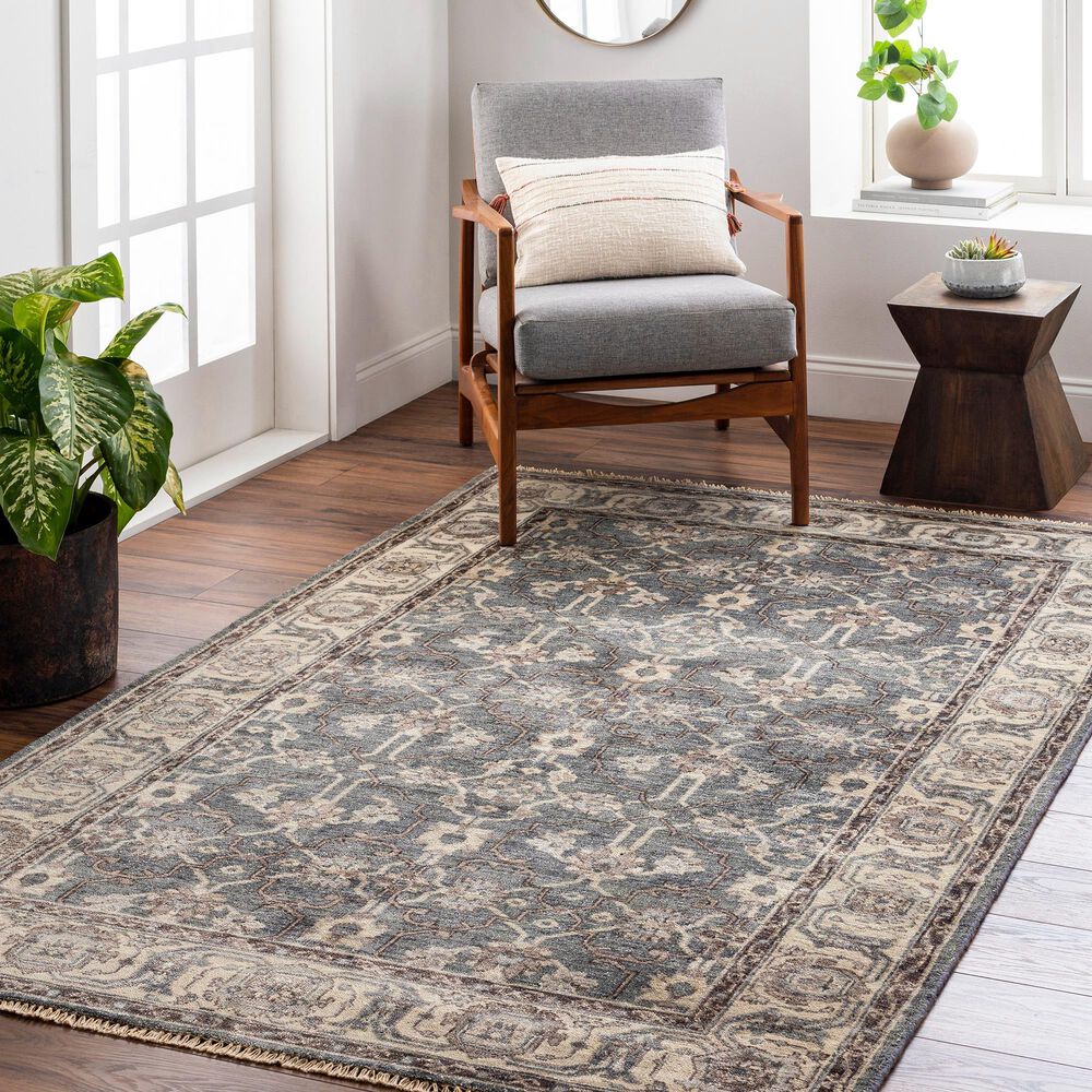 Surya Theodora 8&#39; x 10&#39; Gray, Slate and Dark Brown Area Rug, , large