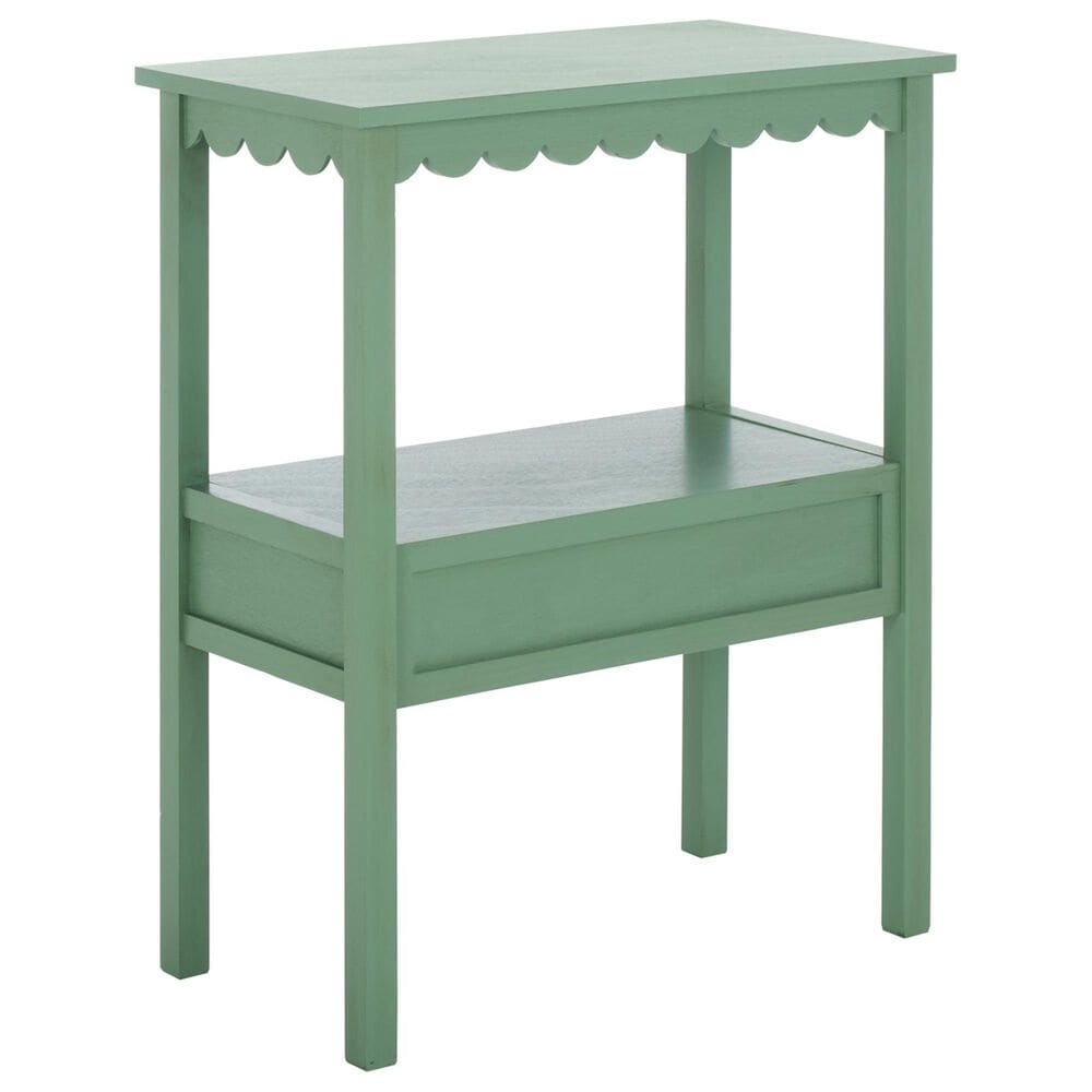 Safavieh Haven Low Drawer End Table in Sage Green, , large