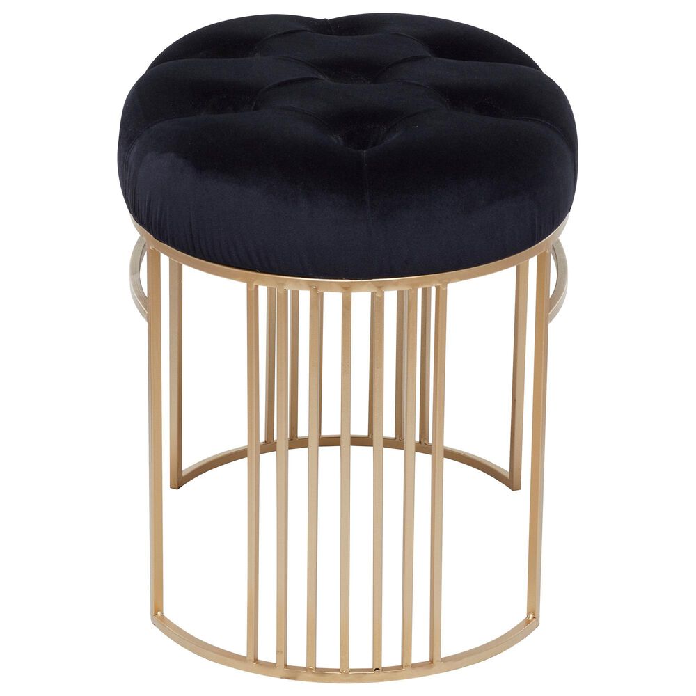Maple and Jade 24&quot; Velvet Bench in Black, , large