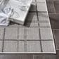 Safavieh Bermuda BMU803B 2" x 10" Ivory and Grey Indoor/Outdoor Performance Runner, , large