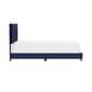 Richlands Furniture Reece Queen Upholstered Panel Bed in Sapphire Blue, , large