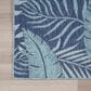 Nourison Garden Oasis GOA02 Navy 3" x 5" Indoor/Outdoor Area Rug, , large
