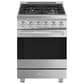 SMEG 2.79 Cu. Ft. Freestanding Gas Range in Stainless Steel, , large