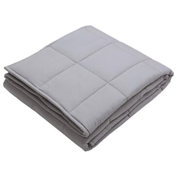Trade Linker 48" x 72" 15 Lb. Weighted Blanket with Glass Beads in Silver, , large