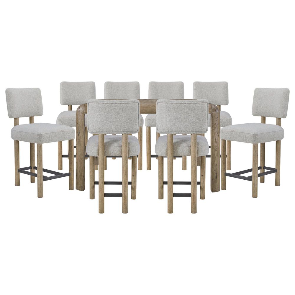 Sterling Timber Pagosa 9-Piece Counter Height Dining Set in English Knotty Oak, , large