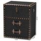 Baxton Studio Agatha 2-Drawer Storage Trunk in Black, , large