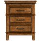 A-America Bandalier 3-Drawer Nightstand in Warm Russet, , large