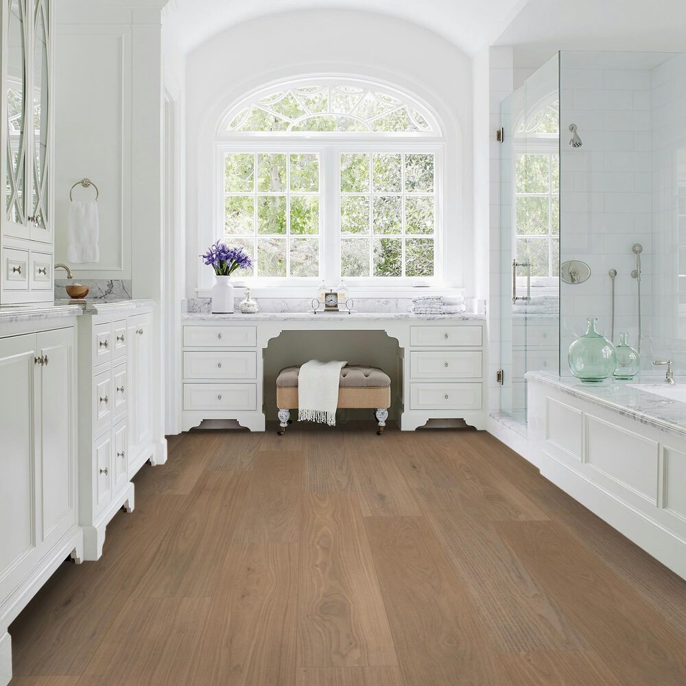 Karastan Danbury Alcove Cafe Crepe Walnut 9&quot; x 81&quot; Laminate, , large