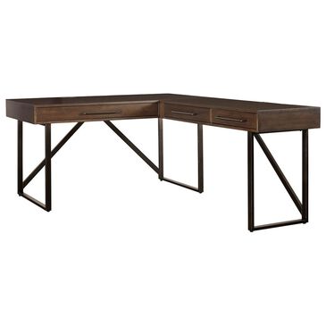 Signature Design by Ashley Starmore Desk and Return in Oiled Walnut, , large
