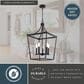 Vaxcel Cottage Grove 5-Light Lantern in Matte Black, , large