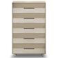 BDI Kara 4-Piece King Bedroom Set in Washed Oak, , large