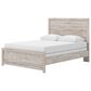 Ashley Broachmyn Queen Bed with Two Nightstands in Light Gray, , large