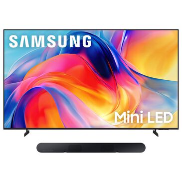 Samsung 75" Class M70H Series Mini LED 4K UHD Vision AI - Smart Tizen TV with S-Series 5.0 Channel Soundbar in Titan Black and Black, , large