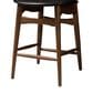 Baxton Studio Flora Counter Stool in Walnut (Set of 2), , large