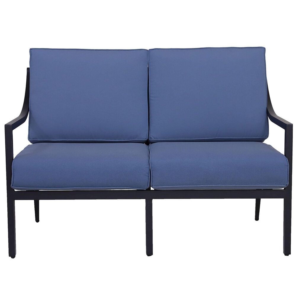 Gathercraft Charlotte Loveseat in Splendor Denim, , large