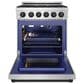 Thor Kitchen Gordon Ramsay 4.6 Cu. Ft. Professional Gas Range with Black Handle Kit in Stainless Steel, , large
