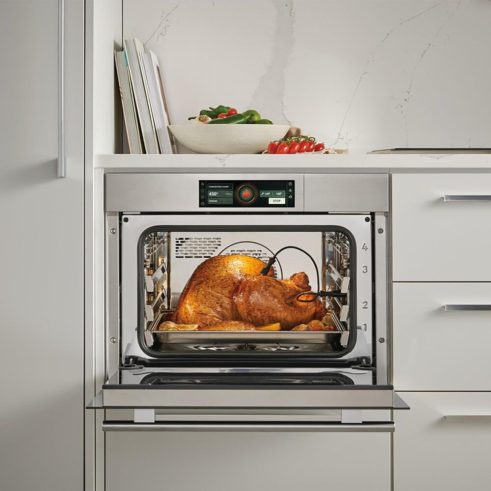 Wolf Appliances 24" Plumbed E Series Transitional Convection Steam Oven in Stainless Steel, , large