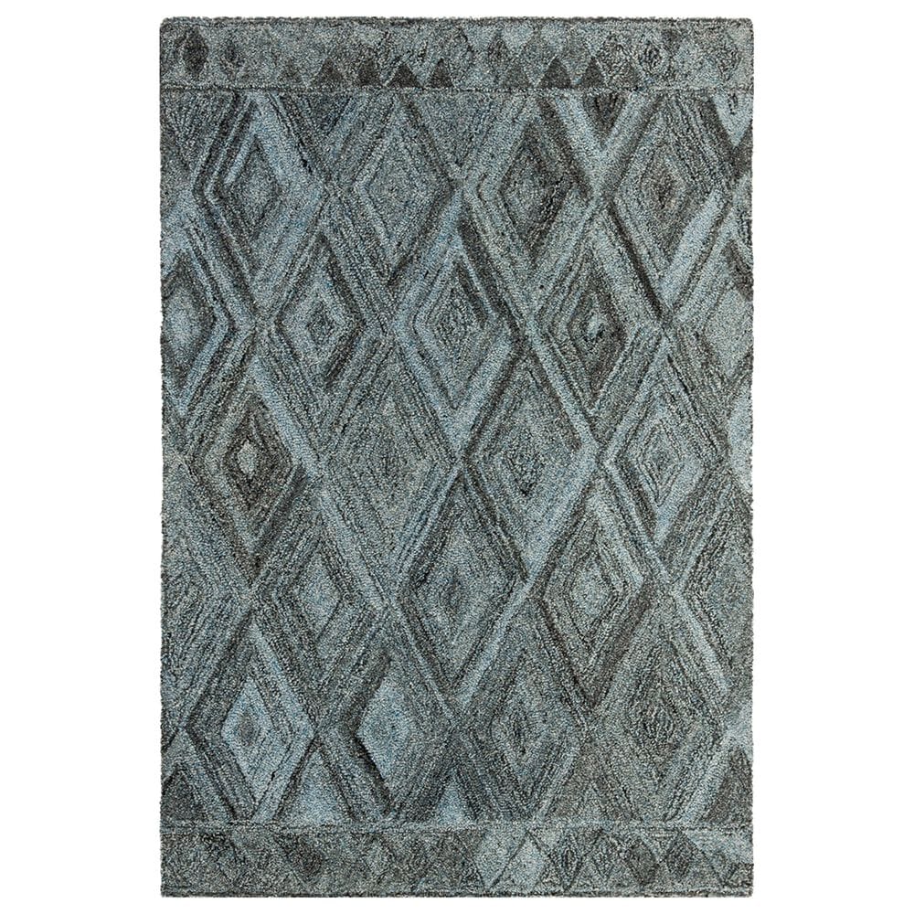 Safavieh Abstract 4' x 6' Blue and Black Area Rug, , large