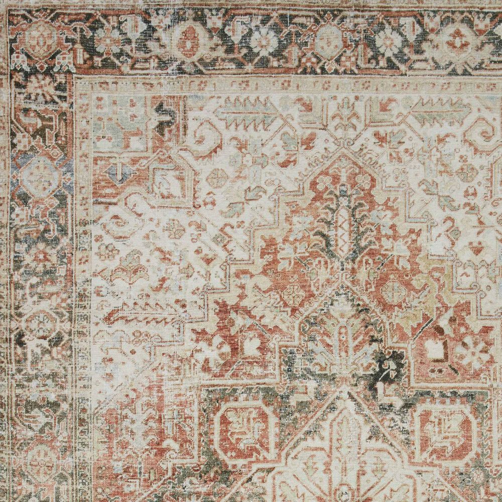 Magnolia Home Lenna LEA-03 2&#39; x 5&#39; Rust and Charcoal Area Rug, , large