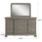 Millenium Lexorne 10-Drawer Dresser and Mirror in Light Gray, , large