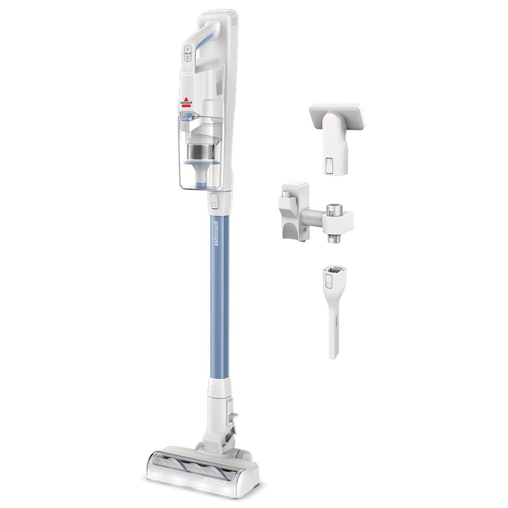 Bissell PowerClean Cordless Stick Vacuum in White and Lake, , large