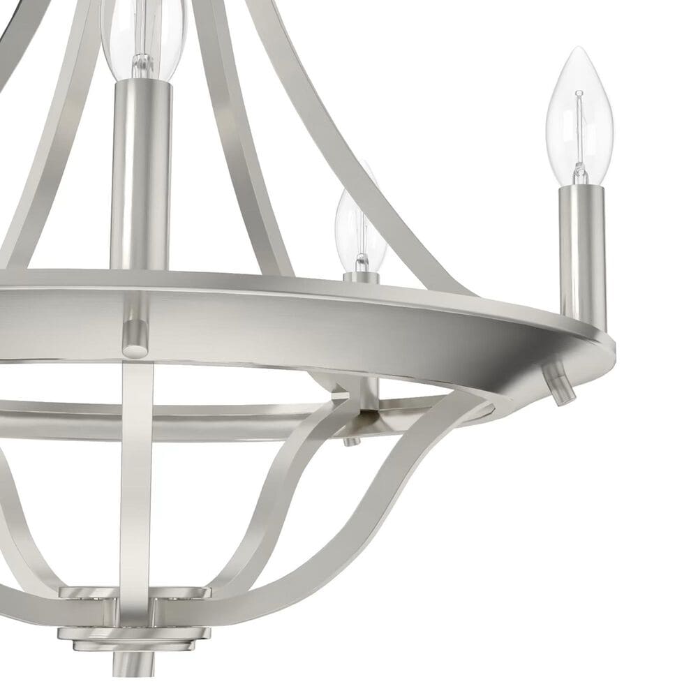 Hunter Perch Point 18&quot; 5-Light Chandelier in Brushed Nickel, , large