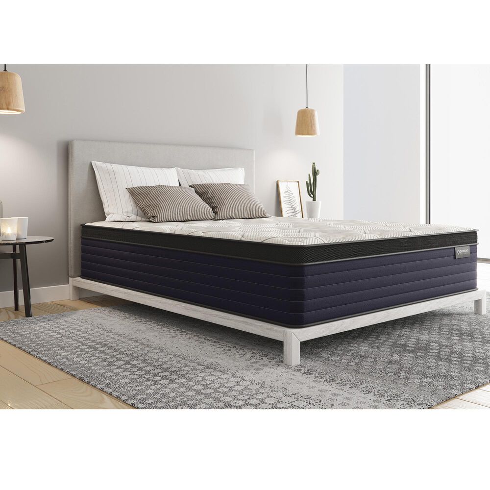 Hearth and Haven Diamond  Cleo Firm Euro Top Twin Mattress, , large