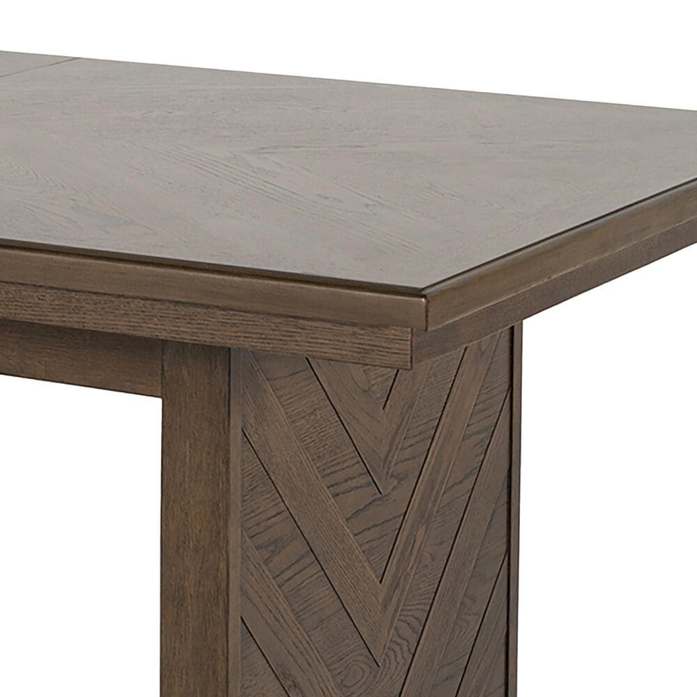 Furniture of America Virex Rectangle Extendable Dining Table in Dark Walnut, , large